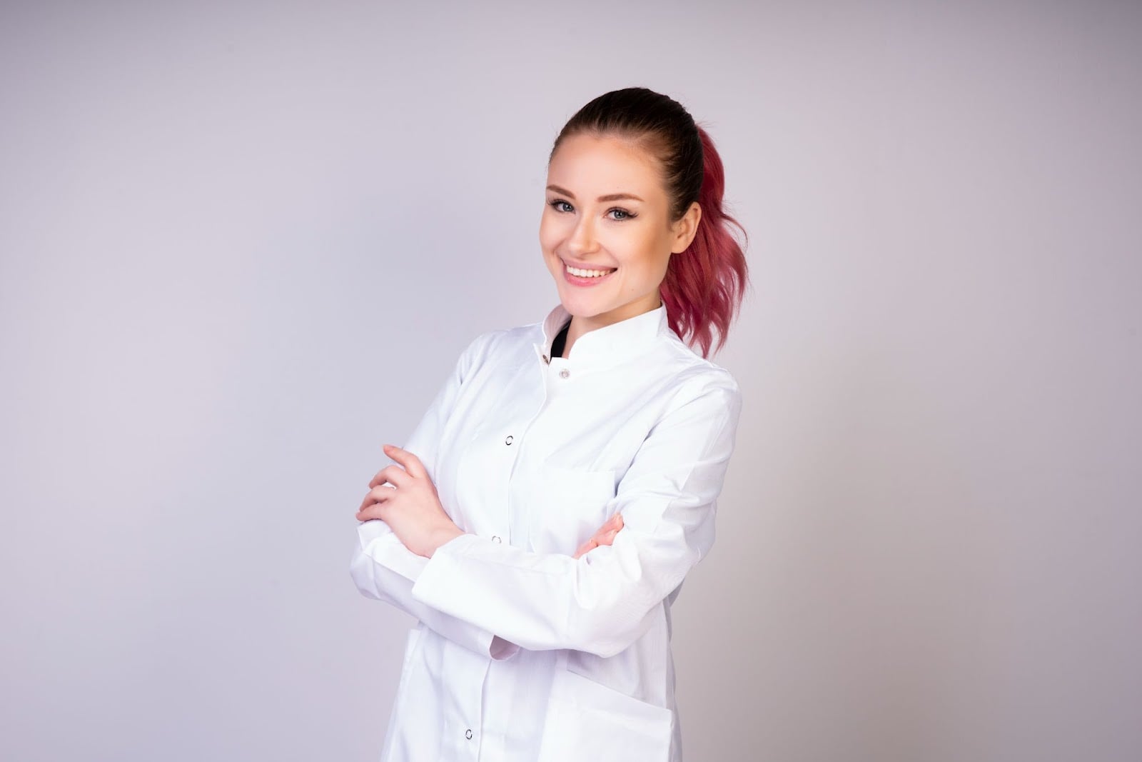Esthetician student smiling