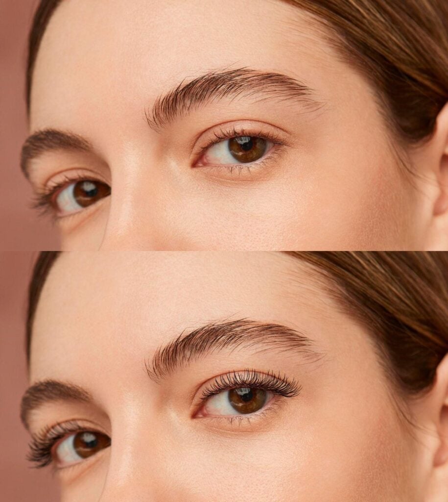 Lash Extension Types Every Cosmetologist Should Know 2 Lash extensions before and after results.