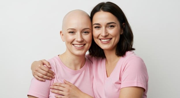 Image illustrating an Oncology Esthetician with her client