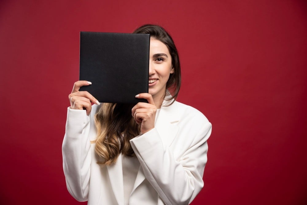 Beauty school student who is building a cosmetology portfolio